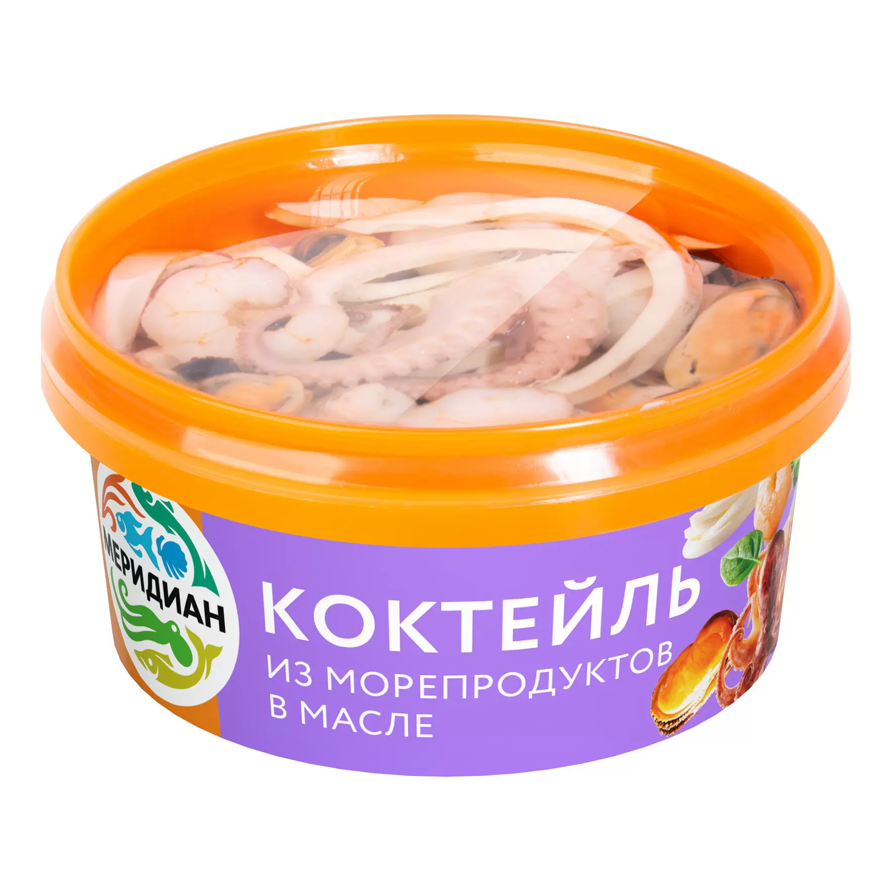 

Морской коктейль Меридиан в масле охлажденный 180 г