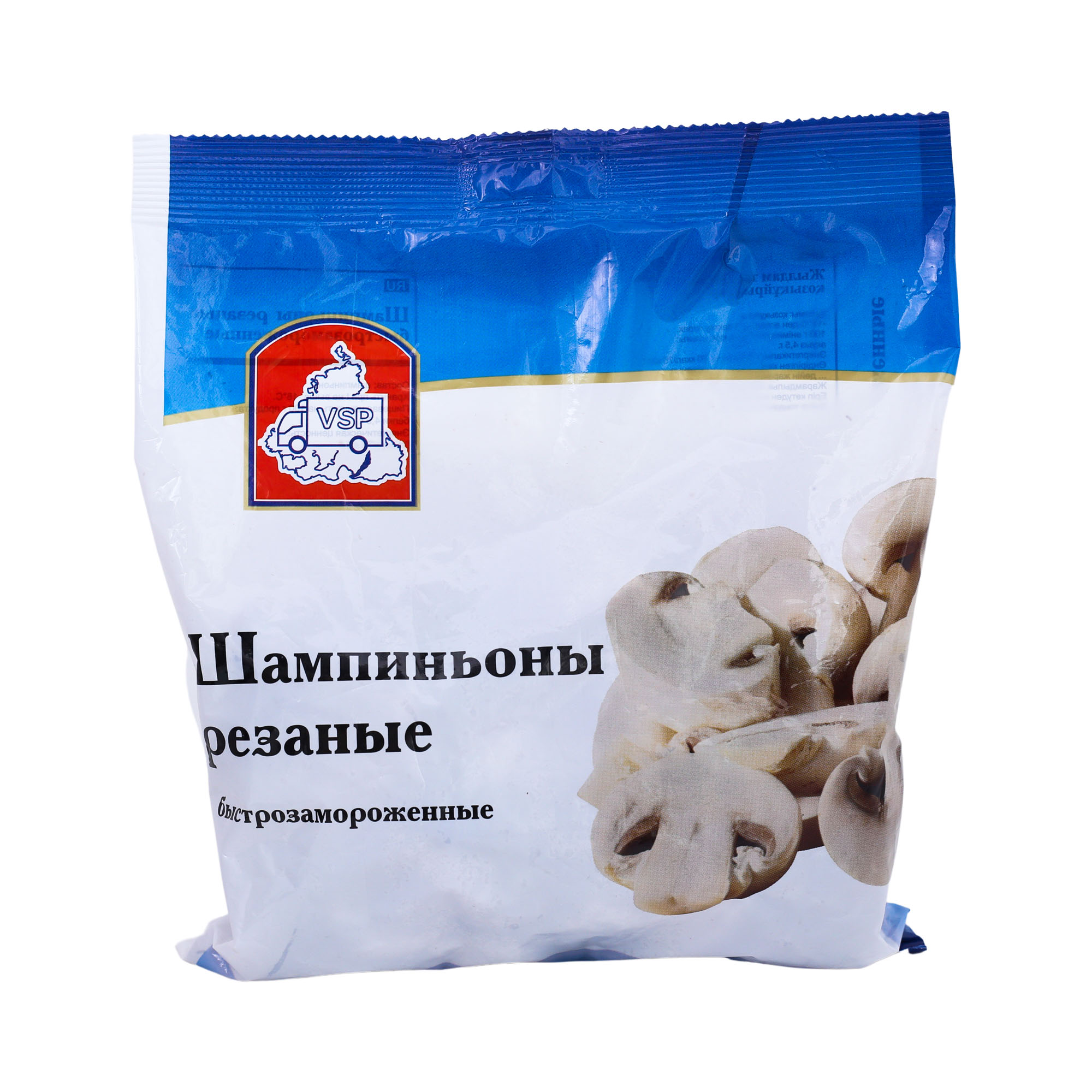 

Шампиньоны VSP резаные быстрозамороженные 400 г