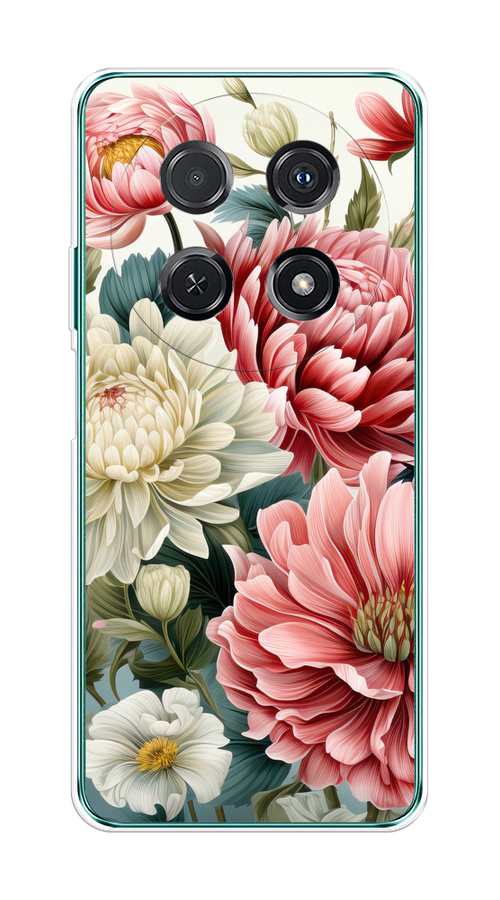 

Чехол на Huawei Nova 12i "Садовые цветы рисунок", Розовый;зеленый;белый, 6123950-1