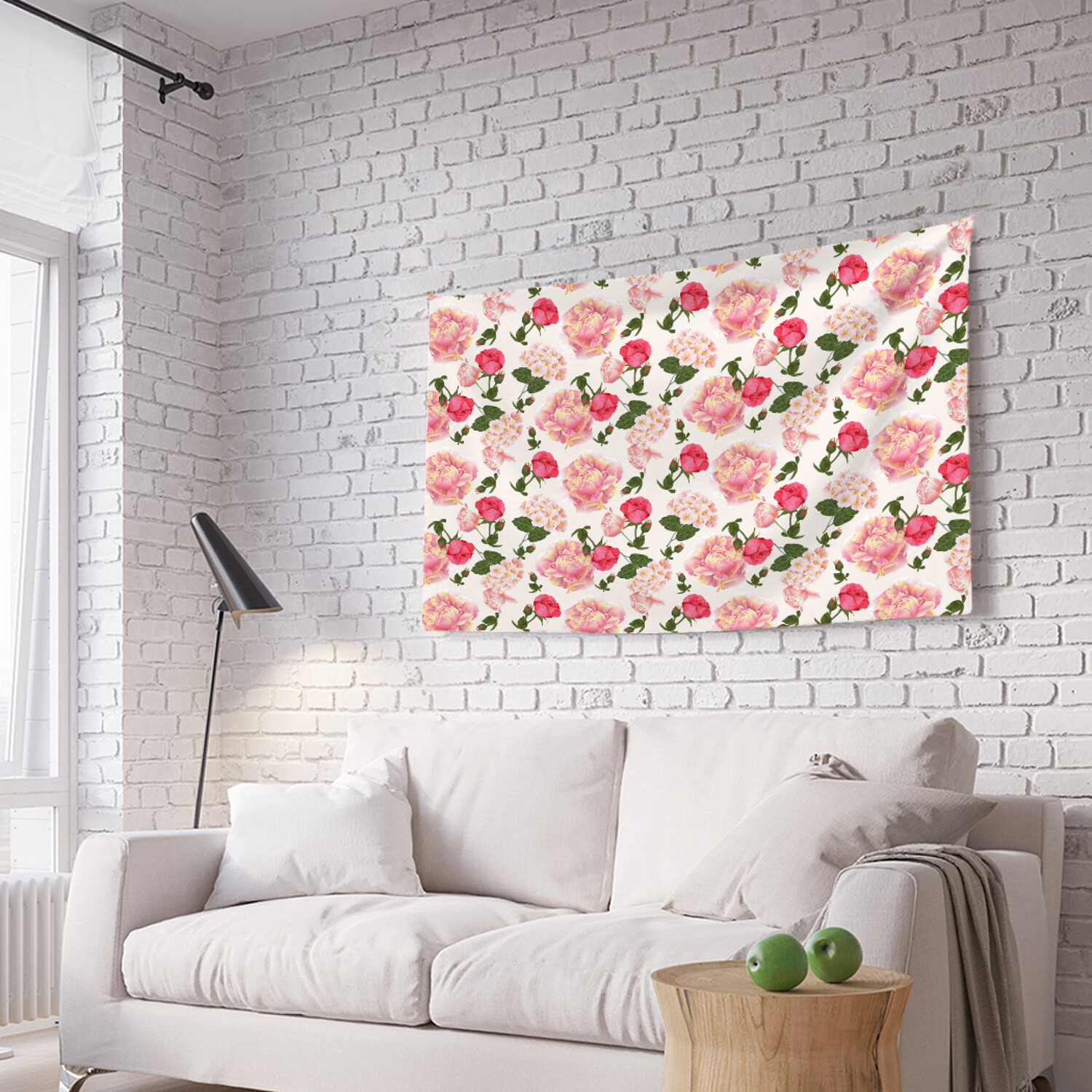 

Горизонтальное фотопанно на стену Королева цветов из ткани 100х150 см, Королева цветов