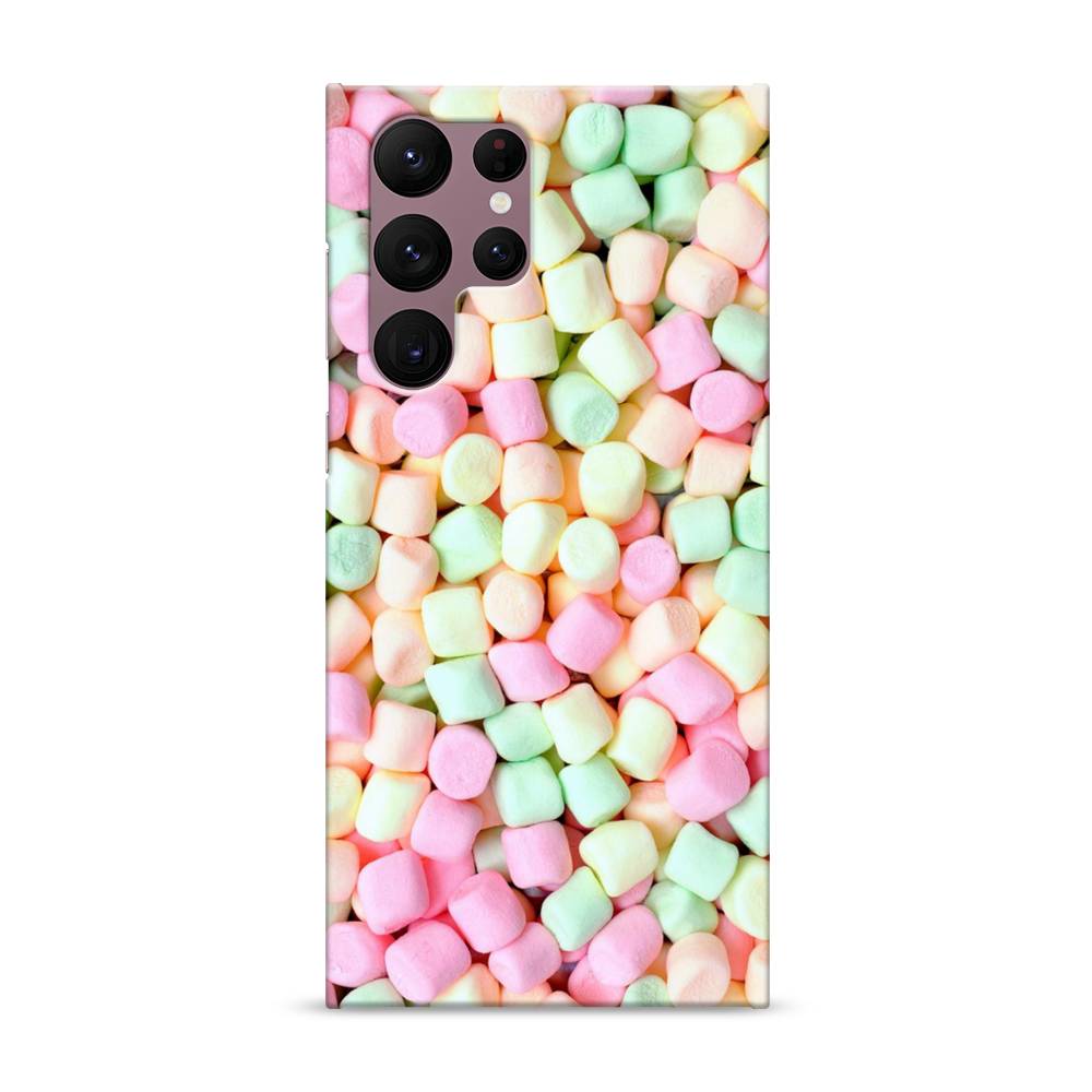 фото Пластиковый чехол "marshmallows" на samsung galaxy s22 ultra awog