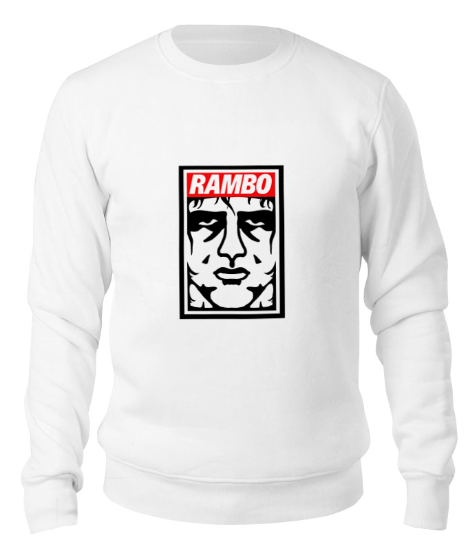 

Свитшот унисекс Printio Рэмбо (rambo) белый 2XL, Рэмбо (rambo)