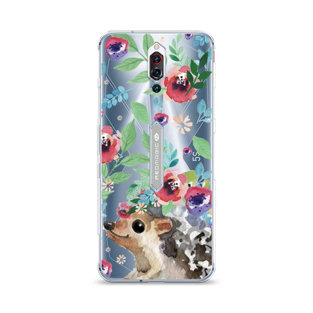 

Чехол Awog на ZTE Red Magic 5S / ЗТЕ Ред Мэджик 5S "Ежик в цветах акварель", Разноцветный, 134250-2