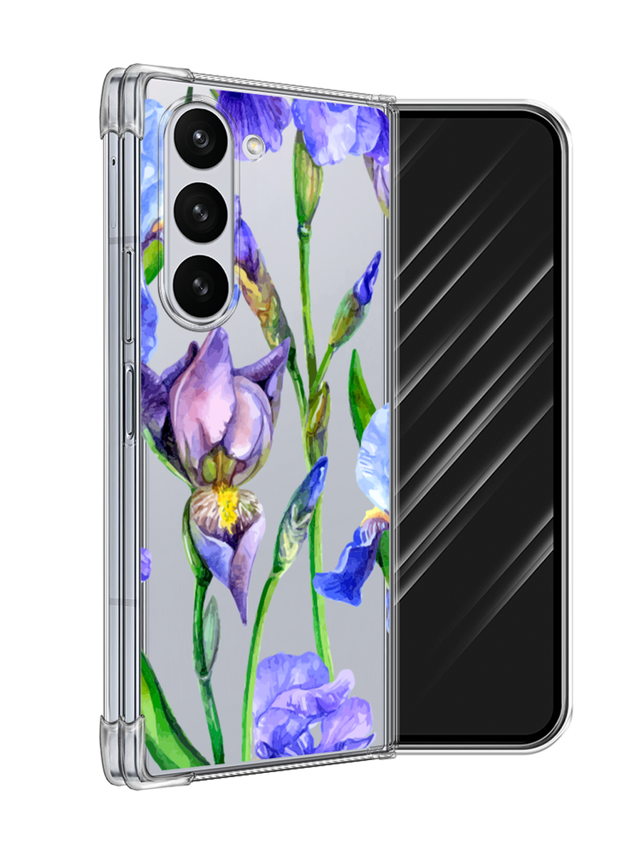 

Чехол Awog на Samsung Galaxy Z Fold 6 "Синие ирисы", Фиолетовый;голубой;зеленый, 2109850-1