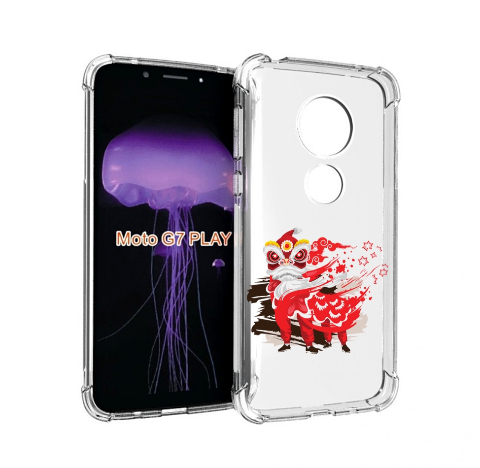 

Чехол MyPads красный-карнавал для Motorola Moto G7 Play, Прозрачный, Tocco