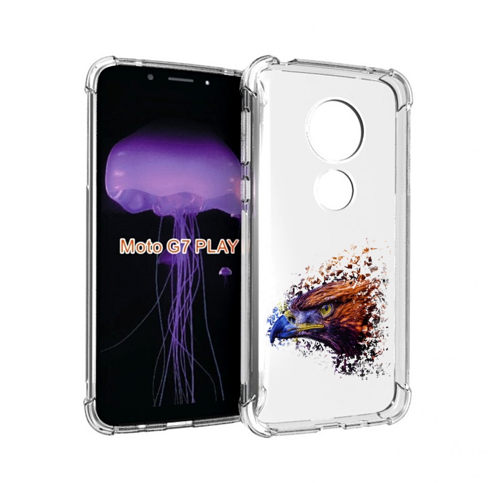 

Чехол MyPads красочный орел для Motorola Moto G7 Play, Прозрачный, Tocco