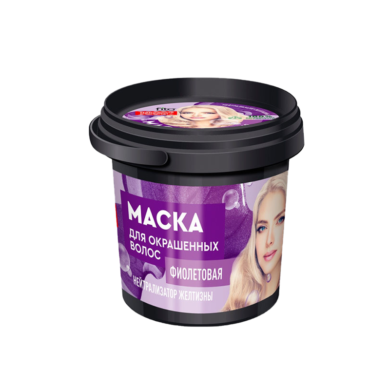 фото Маска для окрашенных волос fito косметик organic фиолетовая 155 мл