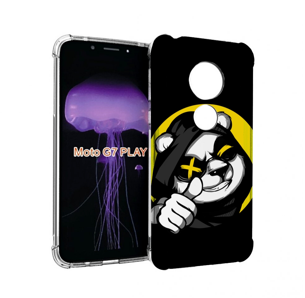 

Чехол MyPads крутая пандочка ок для Motorola Moto G7 Play, Прозрачный, Tocco