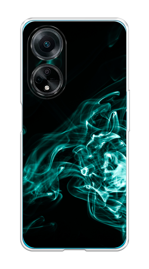 

Чехол на Oppo A98 "Дым", Бирюзовый;черный;голубой, 2514450-3