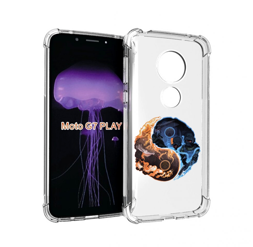 

Чехол MyPads кс-го-инь-янь для Motorola Moto G7 Play, Прозрачный, Tocco