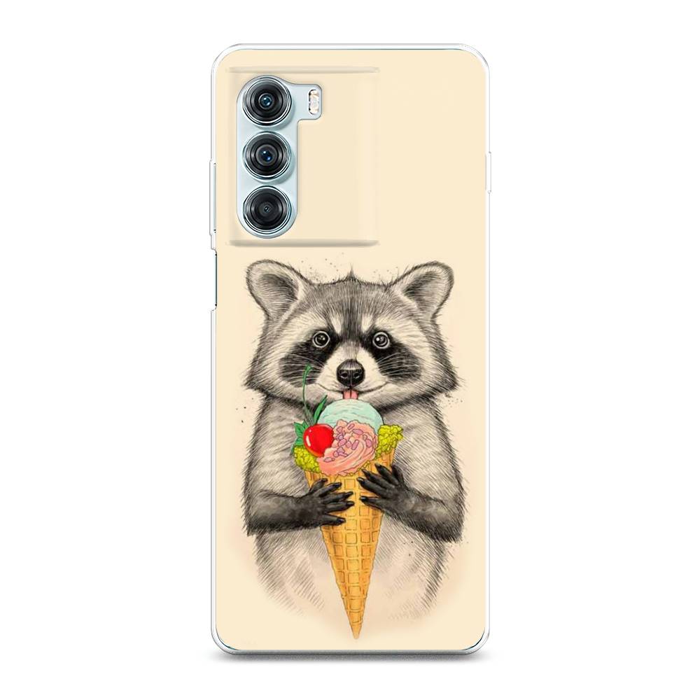 

Чехол Awog на Motorola Moto Edge S30 "Енот с мороженым", Разноцветный, 243050-10