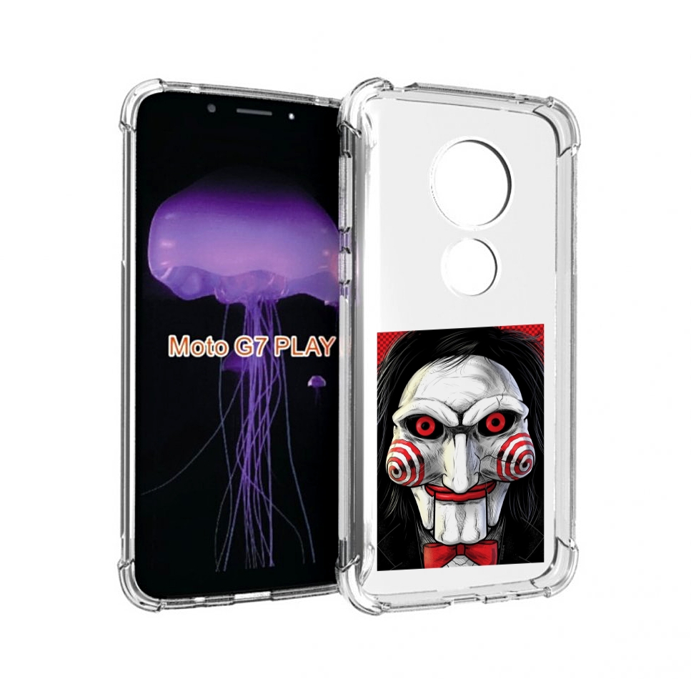Чехол MyPads кукла из пилы для Motorola Moto G7 Play