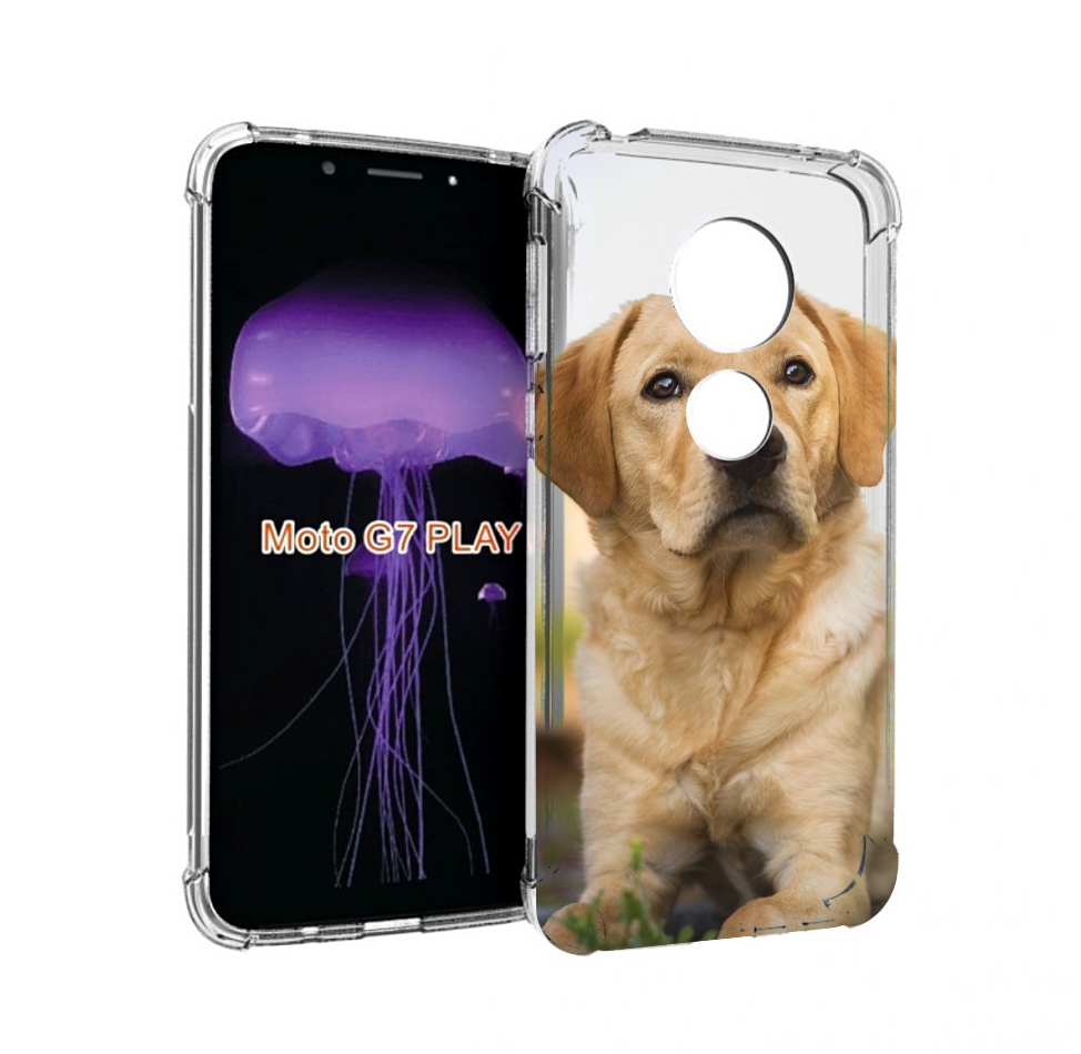 

Чехол MyPads лабрадор ретривер для Motorola Moto G7 Play, Прозрачный, Tocco
