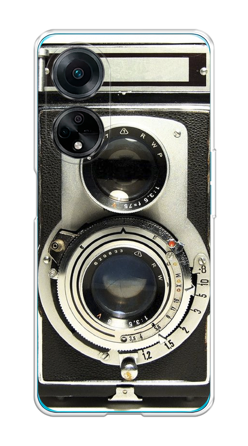 

Чехол на Oppo A98 "Старинный фотоаппарат", Серый;черный, 2514450-6