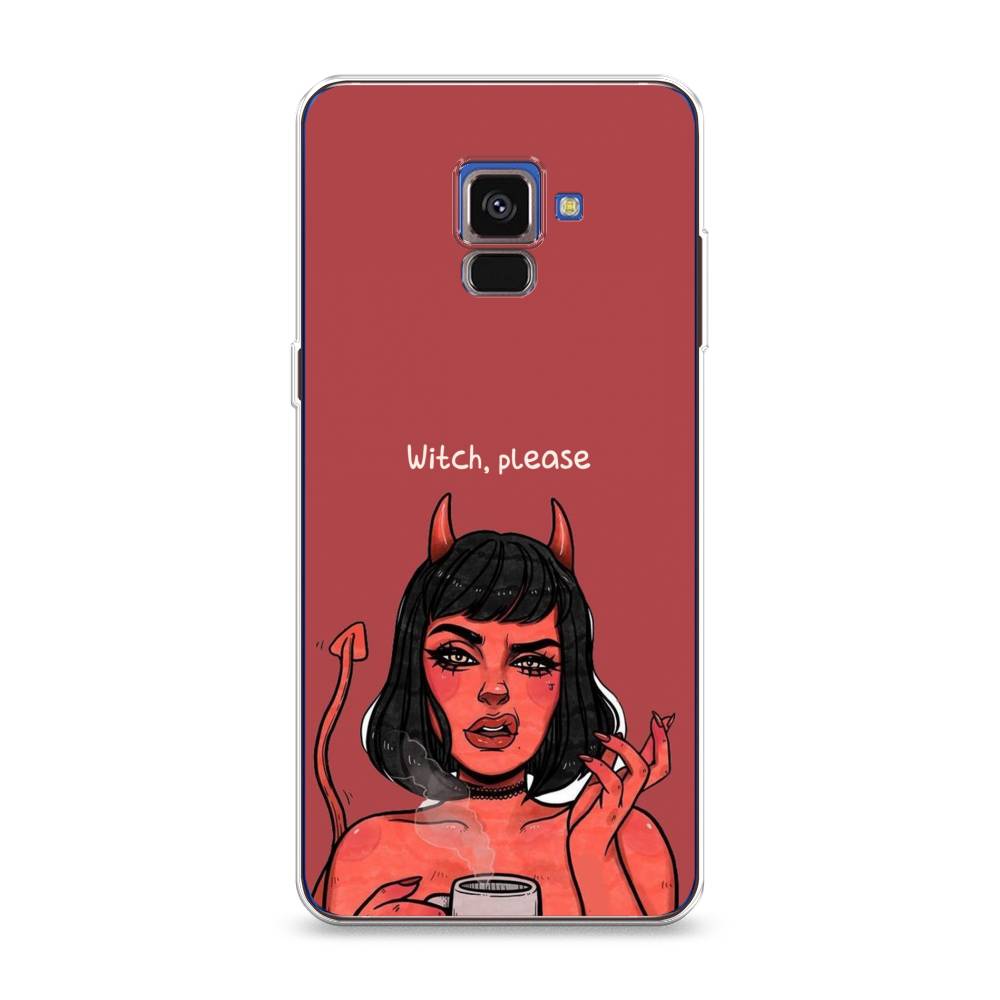 

Чехол Awog на Samsung Galaxy A8 2018 "Evil Girl", Разноцветный, 25450-6