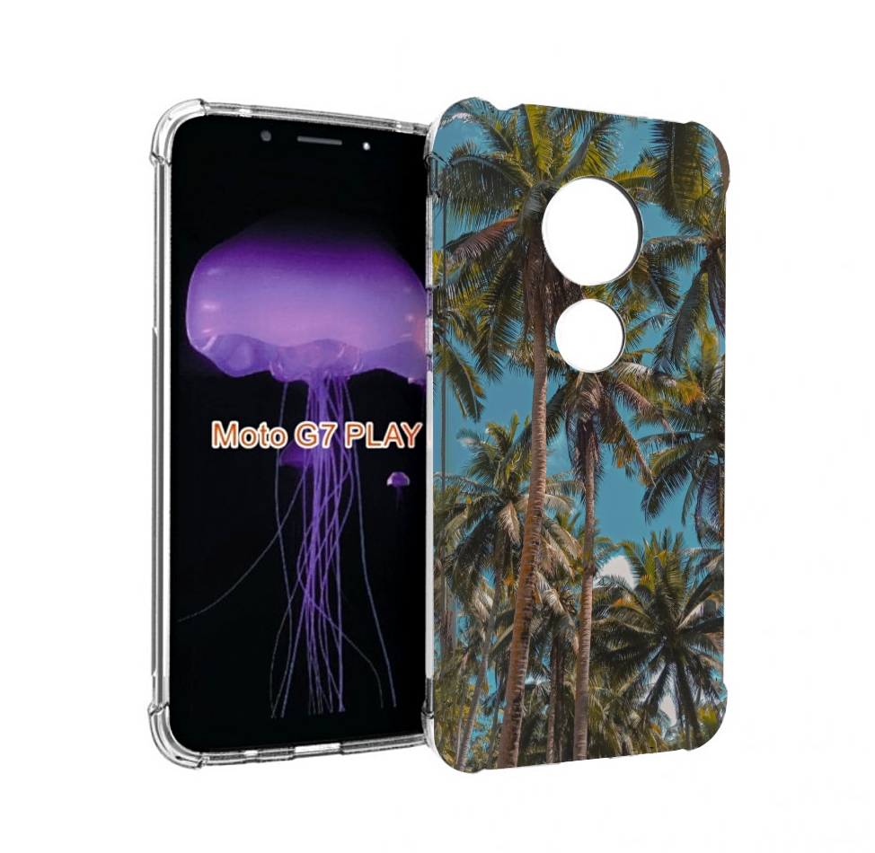 

Чехол MyPads летние пальмы для Motorola Moto G7 Play, Прозрачный, Tocco