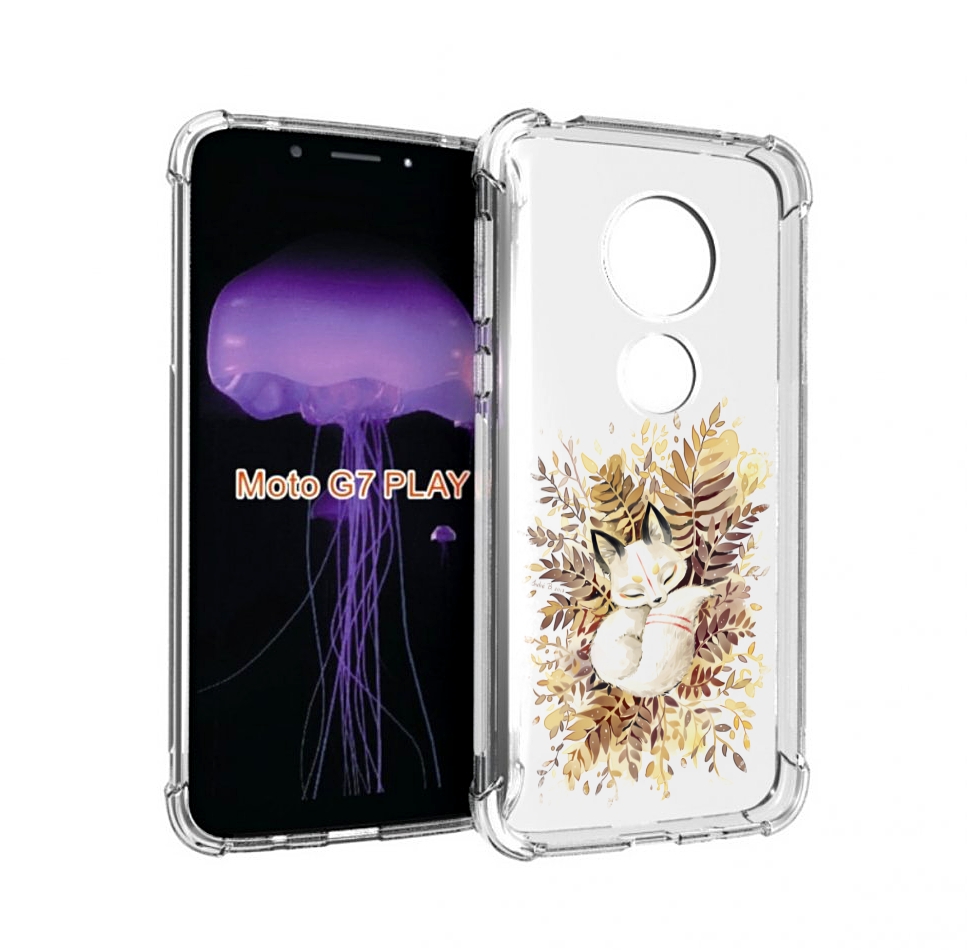 

Чехол MyPads лисенок в траве для Motorola Moto G7 Play, Прозрачный, Tocco