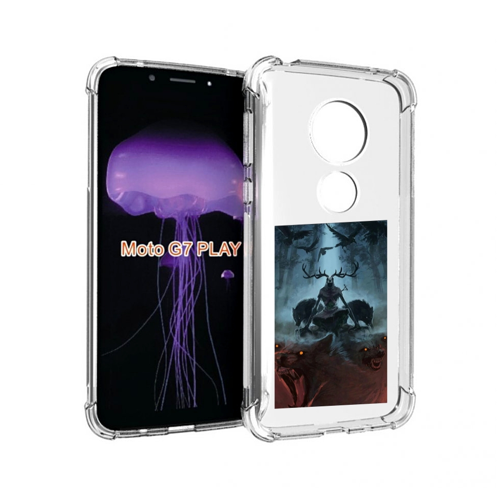 

Чехол MyPads лось демон для Motorola Moto G7 Play, Прозрачный, Tocco