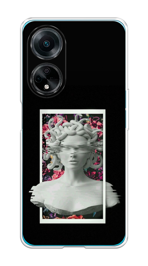 

Чехол на Oppo A98 "Web Punk Медуза Горгона", Черный;серый, 2514450-6
