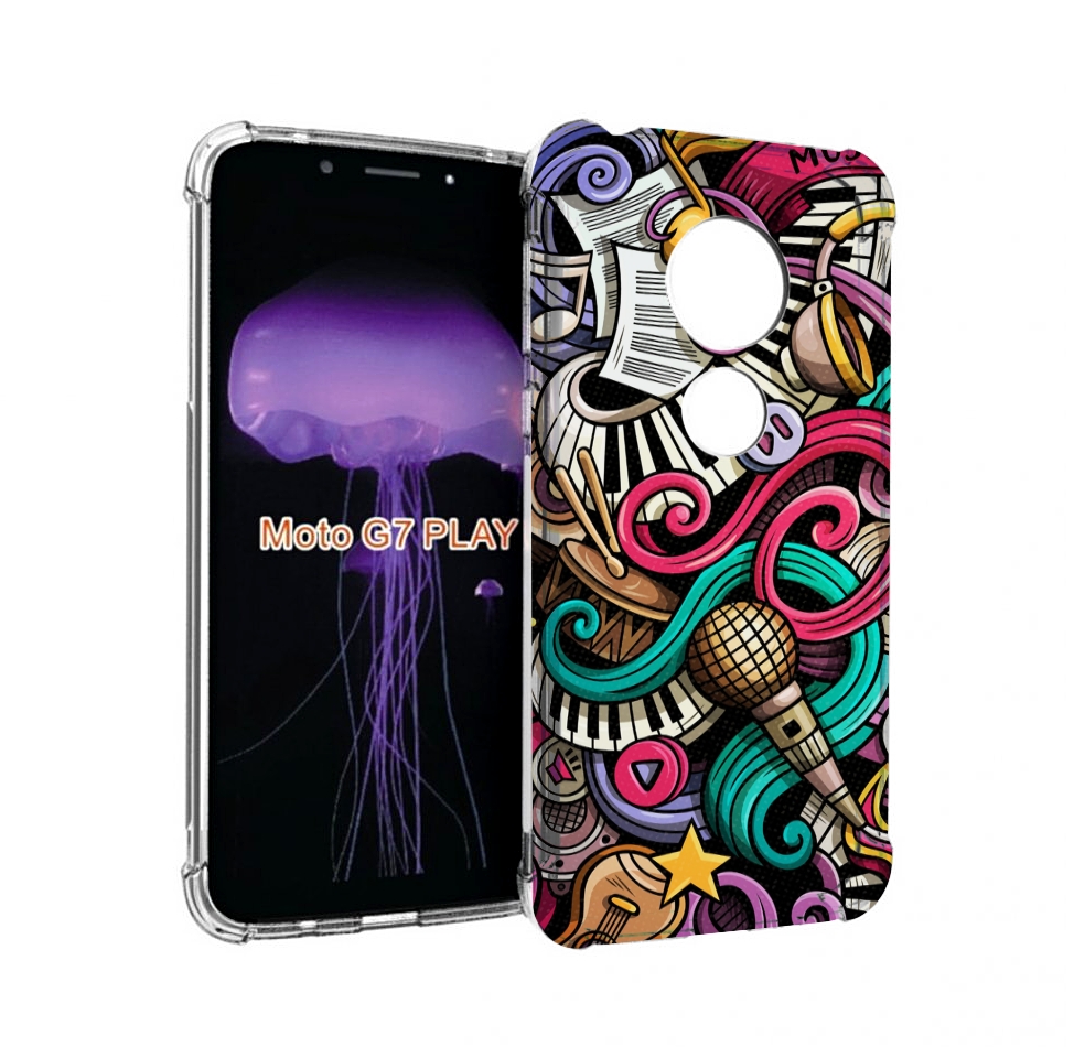 

Чехол MyPads любимая-музыка для Motorola Moto G7 Play, Прозрачный, Tocco