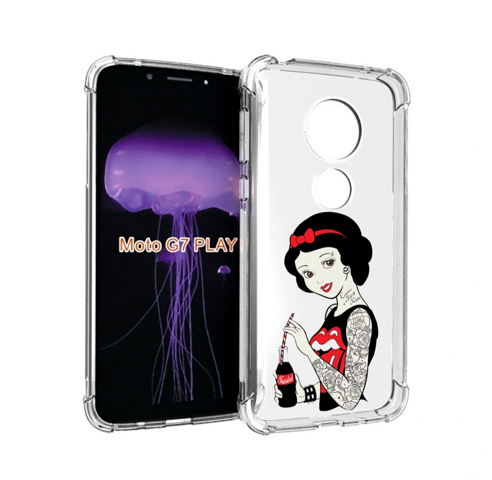 

Чехол MyPads любительница-колы женский для Motorola Moto G7 Play, Прозрачный, Tocco
