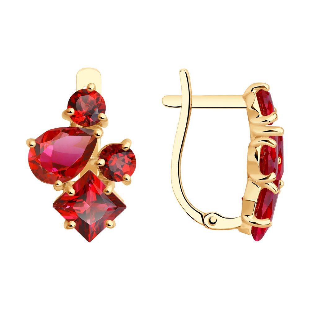 

Серьги женские из золота SOKOLOV 727753, топаз, 727753
