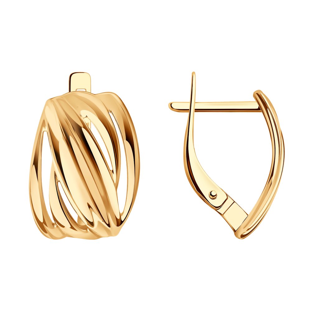 

Серьги женские из золота SOKOLOV 029162, без вставки, 029162