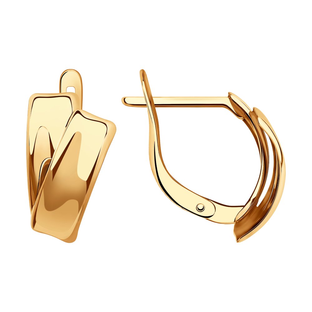 

Серьги женские из золота Diamant 51-120-01040-2, без вставки, 51-120-01040-2