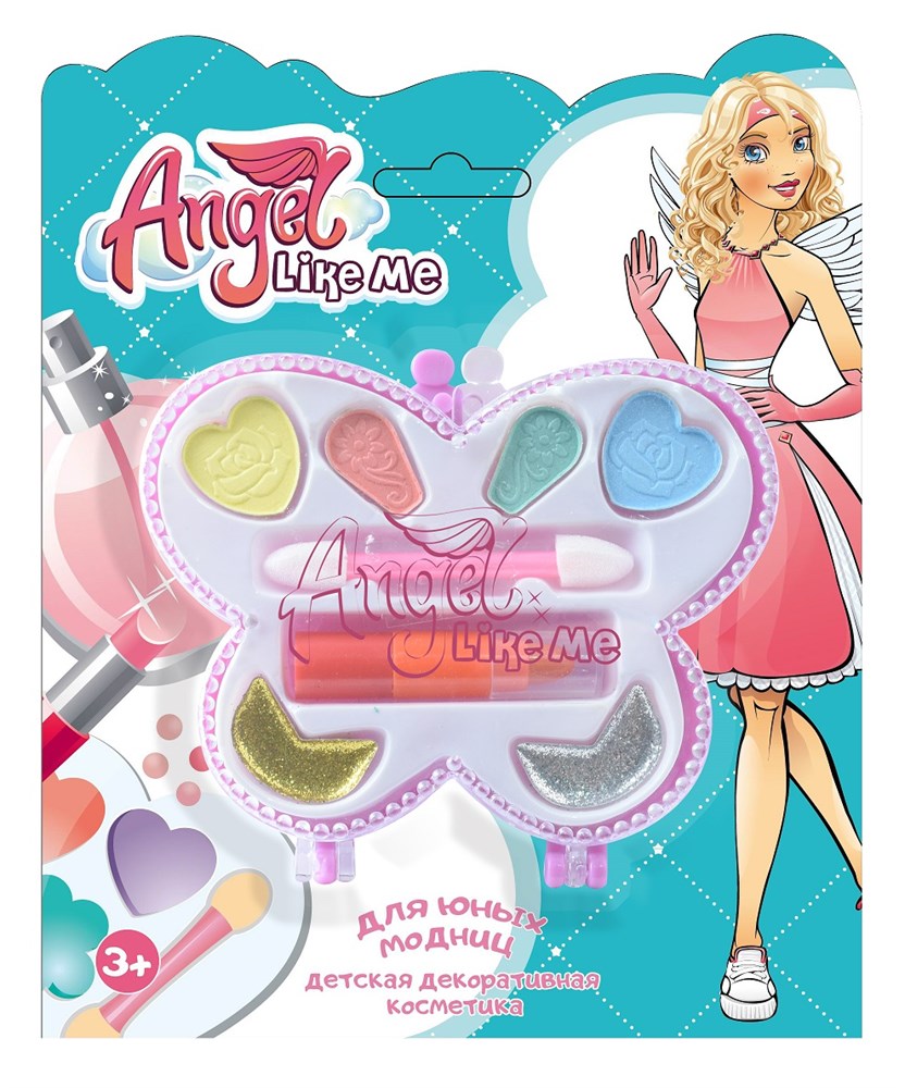 

Детская декоративная косметика Angel Like Me Бабочка ALMe003/02, Красный;желтый;зеленый;голубой;золотистый;серебристый