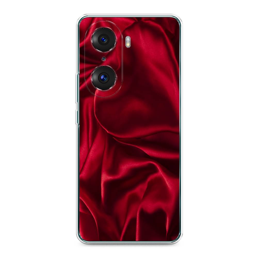 фото Чехол awog "текстура красный шелк" для honor 60 pro