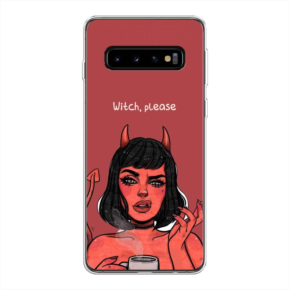 

Чехол Awog на Samsung Galaxy S10 + "Evil Girl", Разноцветный, 27150-6