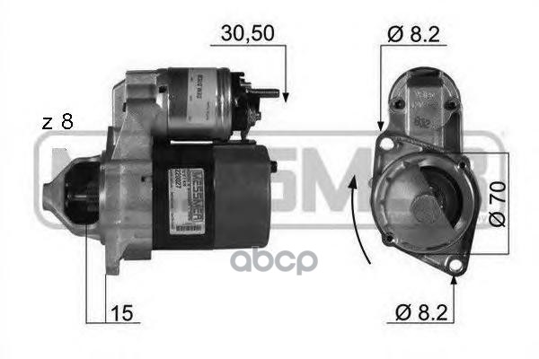 

Стартер Mercedes W168/W169 220027 Era арт. 220027, 220027
