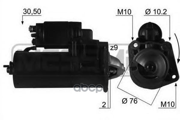 

Стартер Volvo 850/S40/S60/S80 1.4kw 220104 Era арт. 220104, 220104