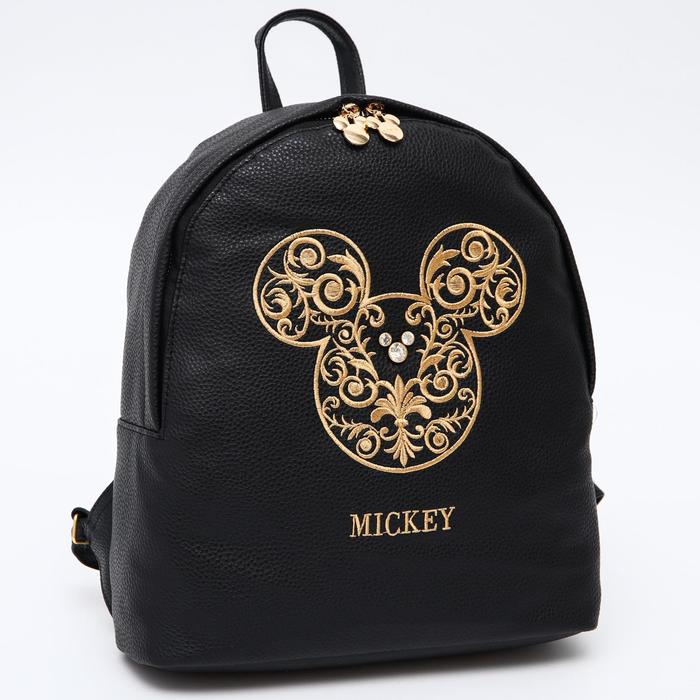 

Рюкзак Disney Красотка, Микки Маус, из искусственной кожи, 24х8х36 см, Черный
