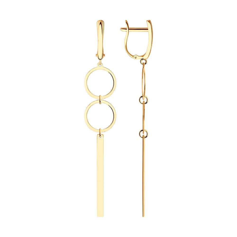 

Серьги женские из золота SOKOLOV 029329, без вставки, 029329