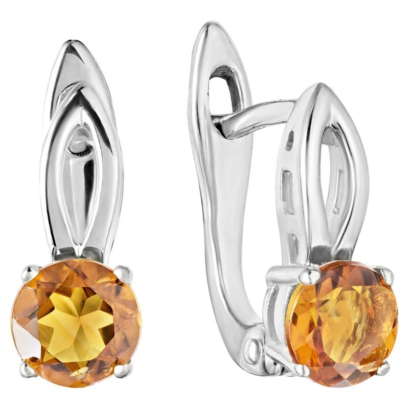 

Серьги из серебра с цитрином LAZURIT-ONLINE 8505AG, 8505AG