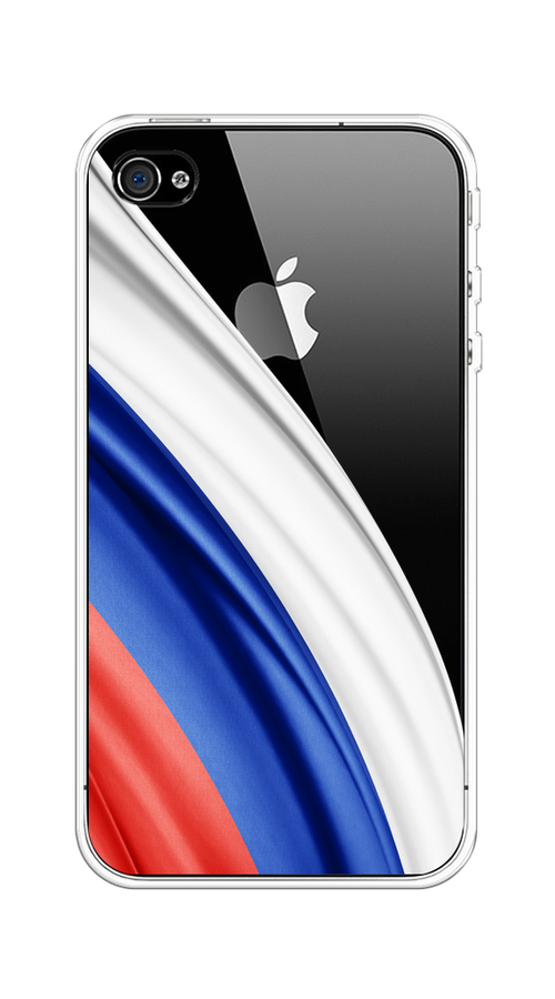 

Чехол на Apple iPhone 4/4S "Флаг России уголок", Белый;синий;красный;прозрачный, 10150-1