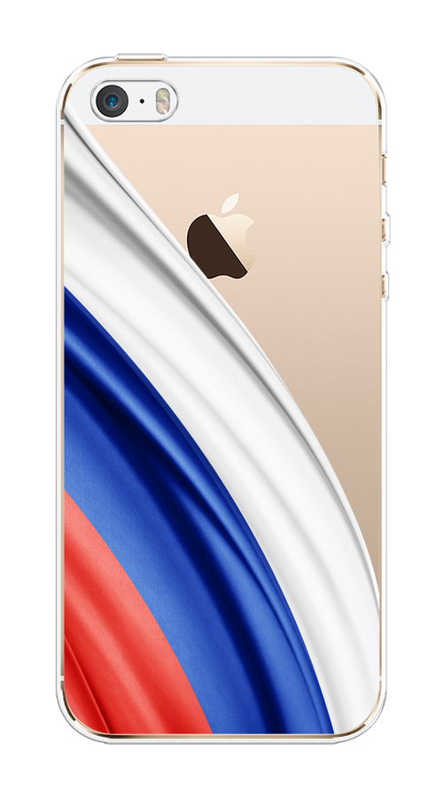 

Чехол на Apple iPhone 5/5S/SE "Флаг России уголок", Белый;синий;красный;прозрачный, 10350-1