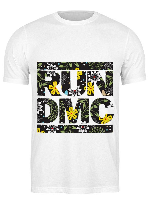 

Футболка мужская Printio Run dmc белая L, Белый, Run dmc