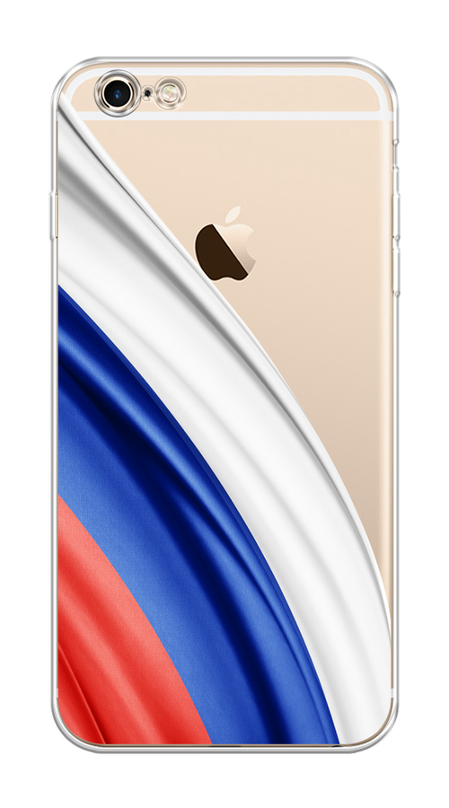 

Чехол на Apple iPhone 6 Plus/6S Plus "Флаг России уголок", Белый;синий;красный;прозрачный, 10550-1