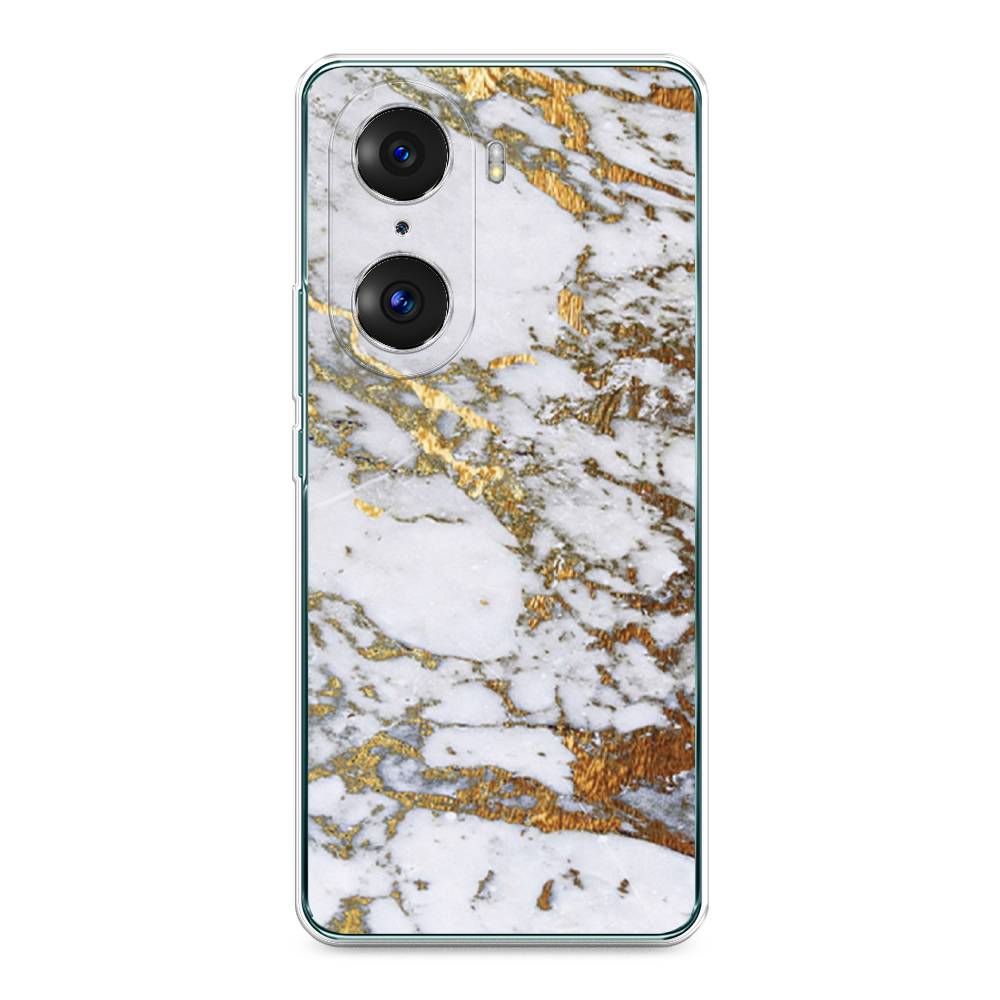 фото Чехол awog "белый мрамор" для honor 60 pro