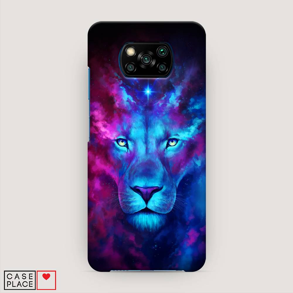 

Пластиковый чехол "Космический лев" на Xiaomi Poco X3 NFC, 39220-1