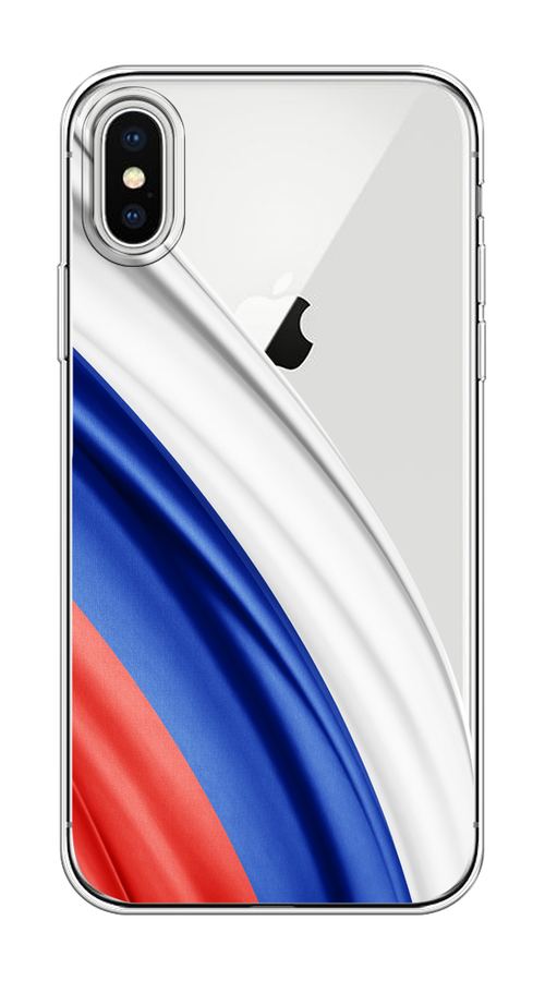 

Чехол на Apple iPhone X/XS "Флаг России уголок", Белый;синий;красный;прозрачный, 11050-1