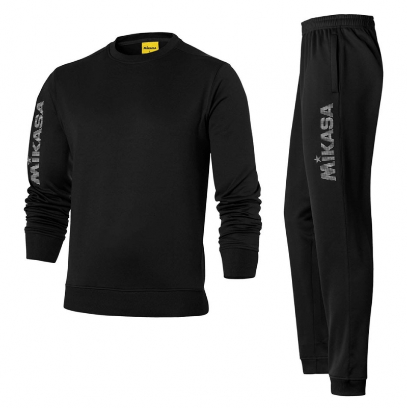

Костюм трен. муж. MIKASA, арт. MT545-049-3XL, р.3XL, 100% полиэстер, черно-белый