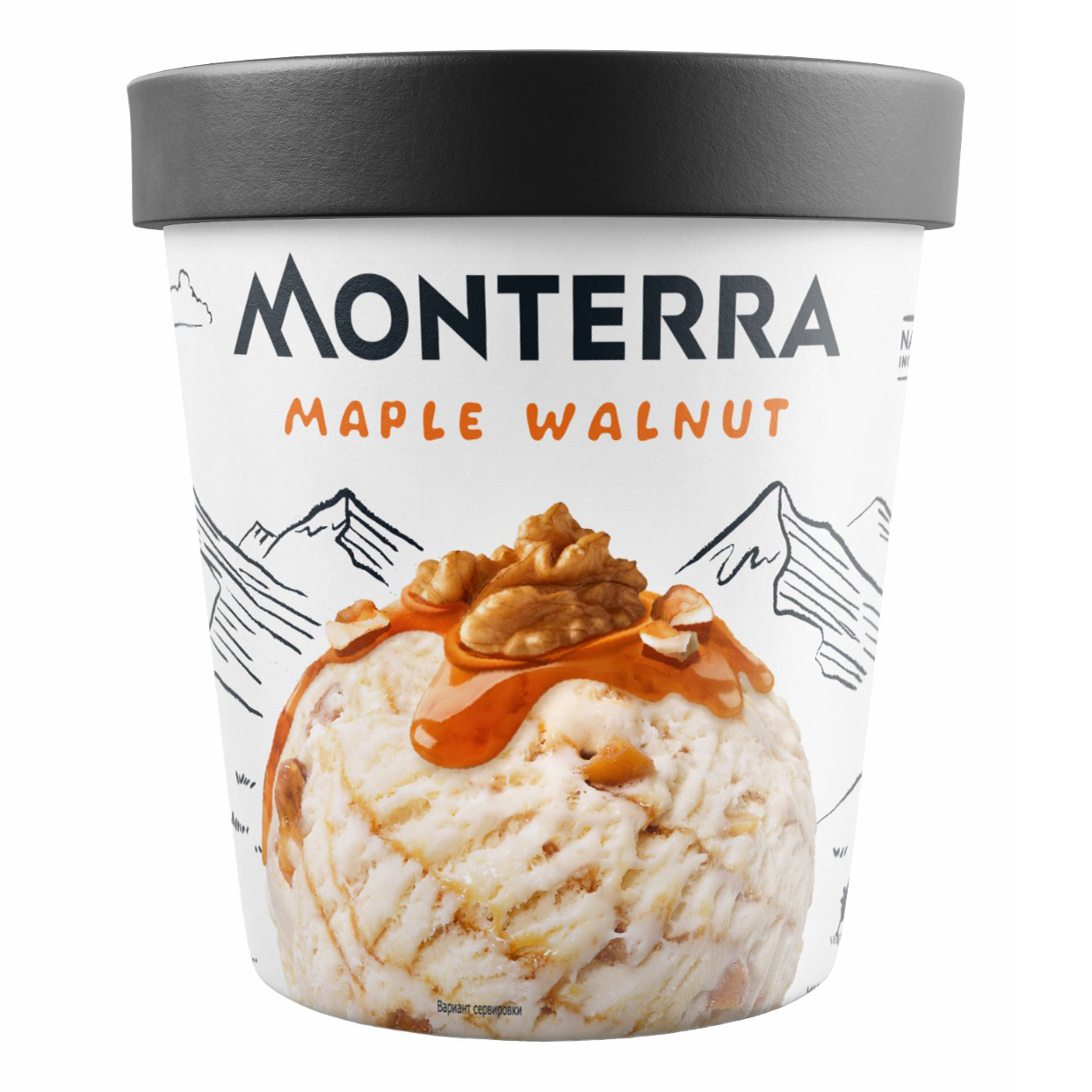 Мороженое Monterra Грецкий орех с кленовым сиропом 480 мл БЗМЖ