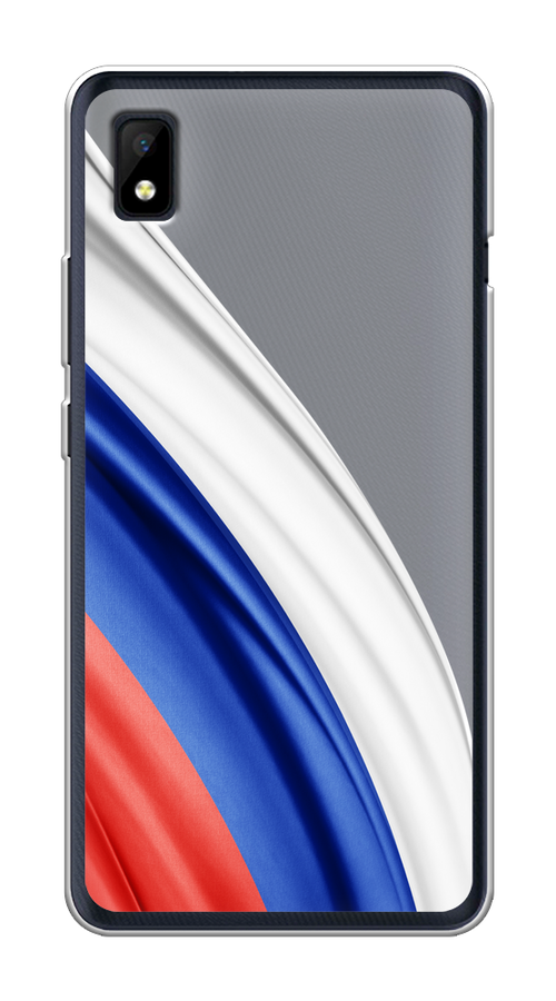 

Чехол на ZTE Blade L210 "Флаг России уголок", Белый;синий;красный;прозрачный, 134150-1