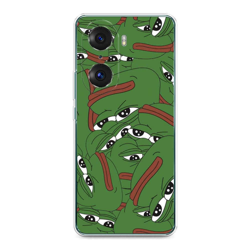 

Чехол Awog на Honor 60 Pro "Печальный frog", Разноцветный, 6106750-9