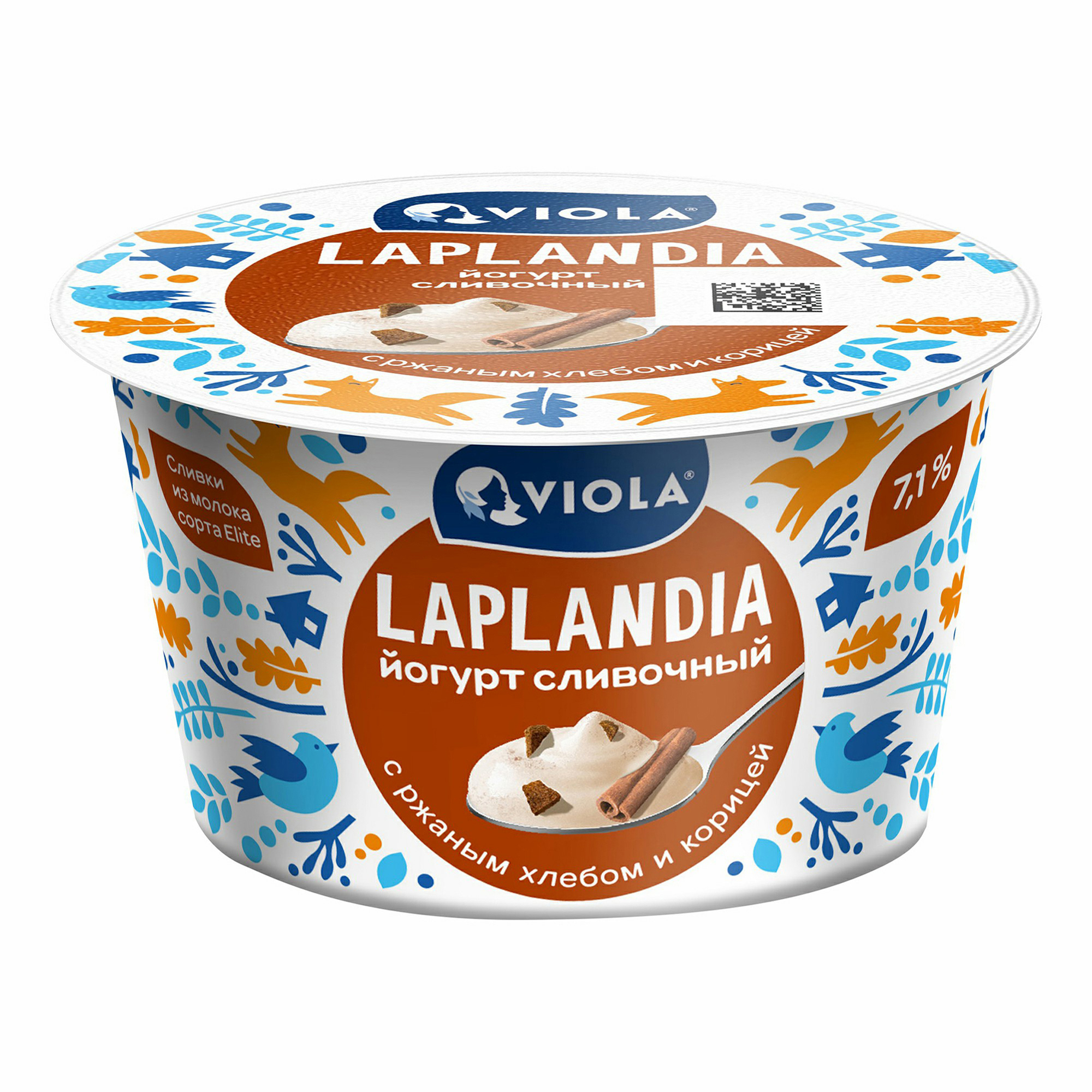 

Йогурт Viola Laplandia ржаной хлеб-корица 7,1% БЗМЖ 180 г