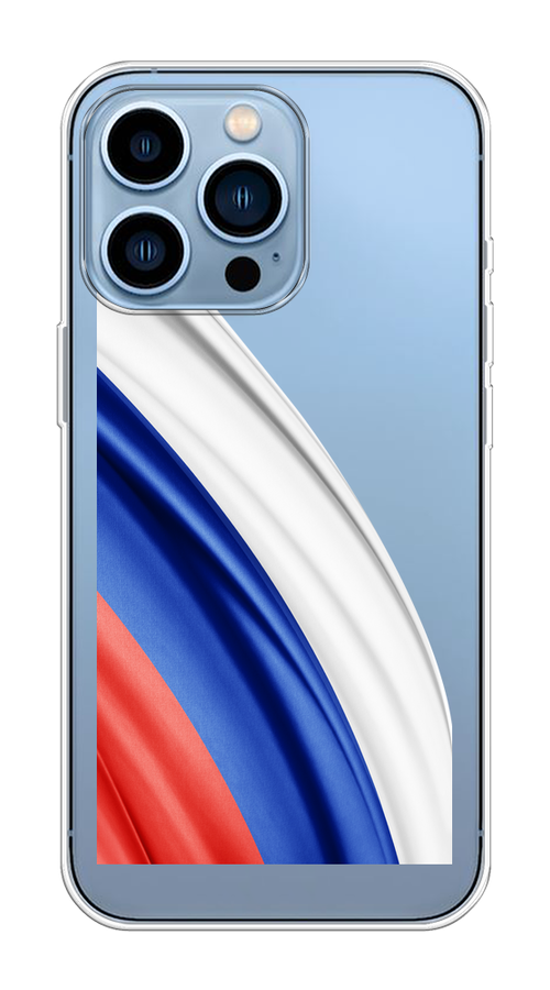 

Чехол на Apple iPhone 13 Pro "Флаг России уголок", Белый;синий;красный;прозрачный, 14350-1