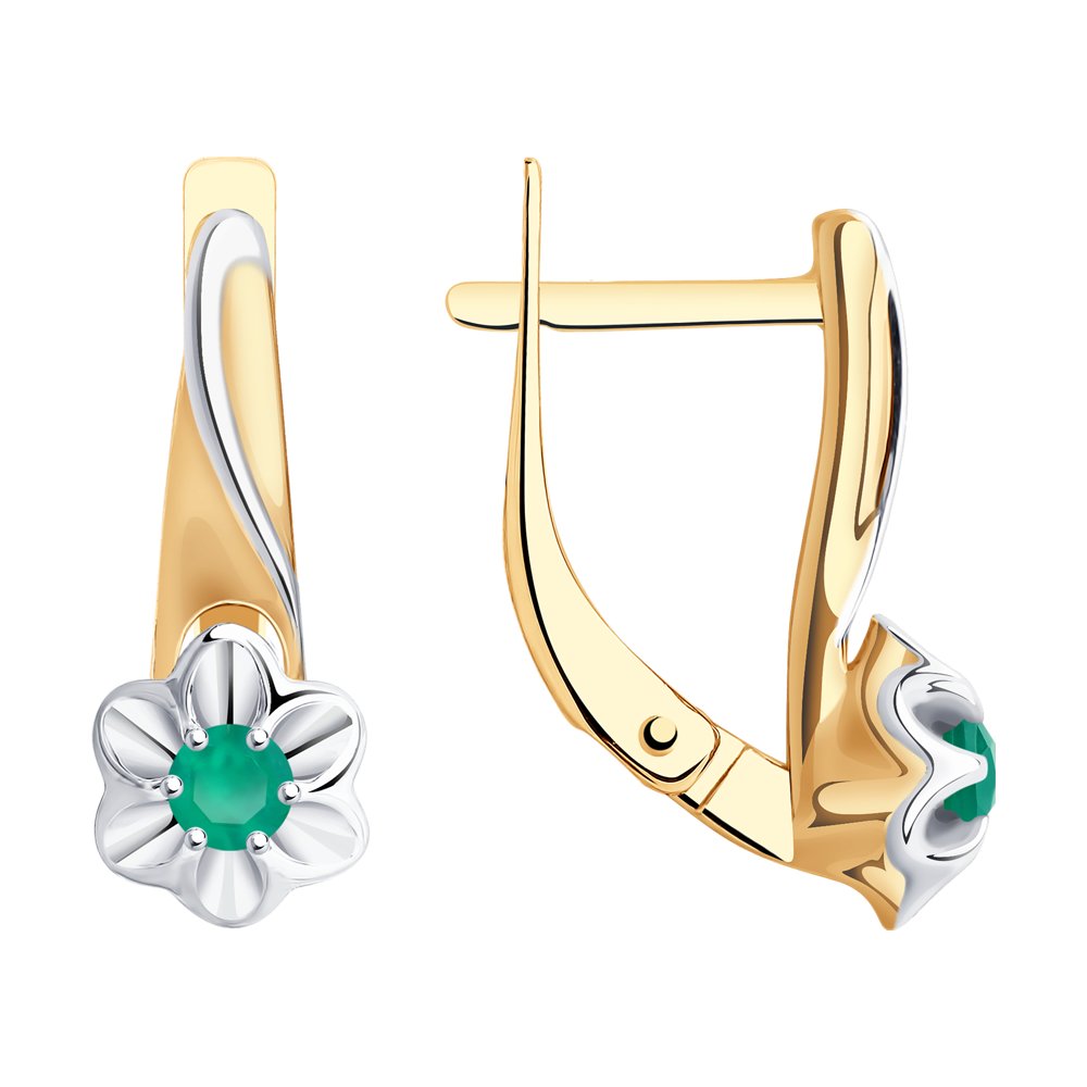 

Серьги из серебра с агатами Diamant 93-320-00982-2, 93-320-00982-2